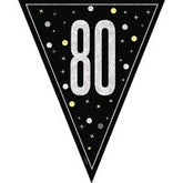Bannière fanions - GLITZ 80 - Noir - 9'